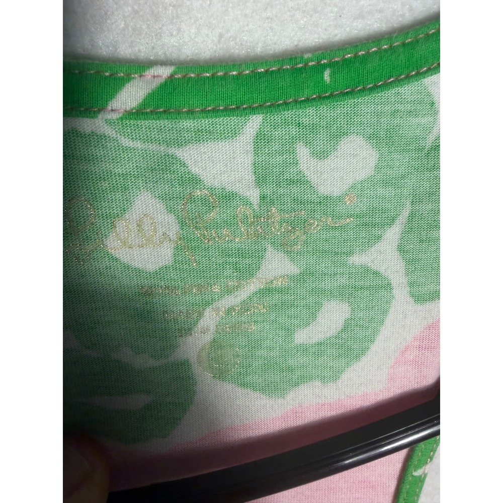 Lilly Pulitzer Flamenco dress womens tank hot pink pineapples summer L Coastal - Picture 9 of 9